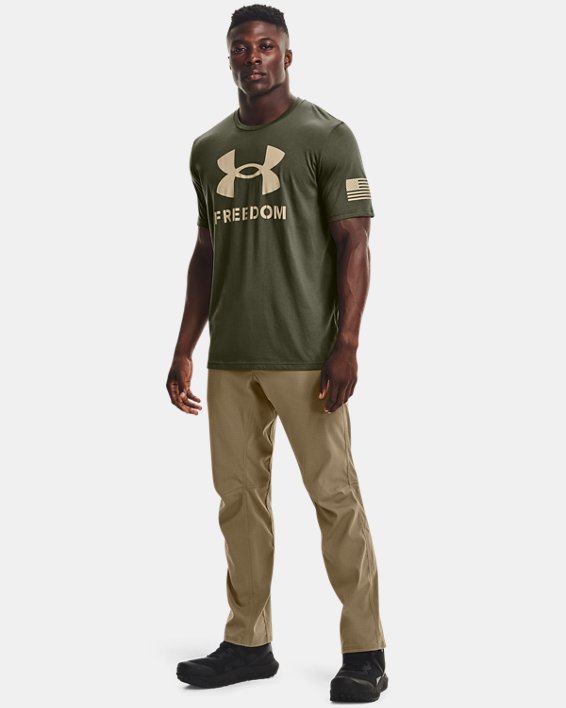 Men's UA Freedom Logo T-Shirt, Green, pdpMainDesktop image number 2
